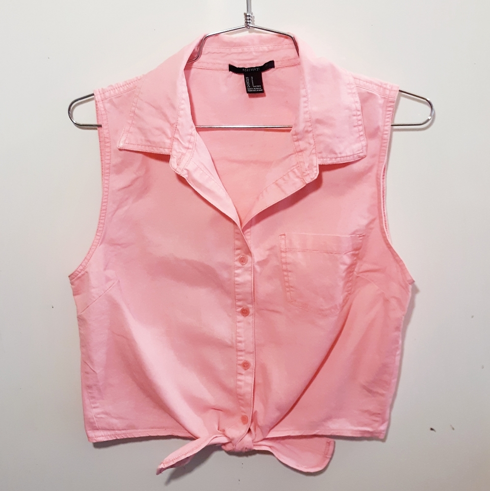 🍬Neon pink shirt tank🍬